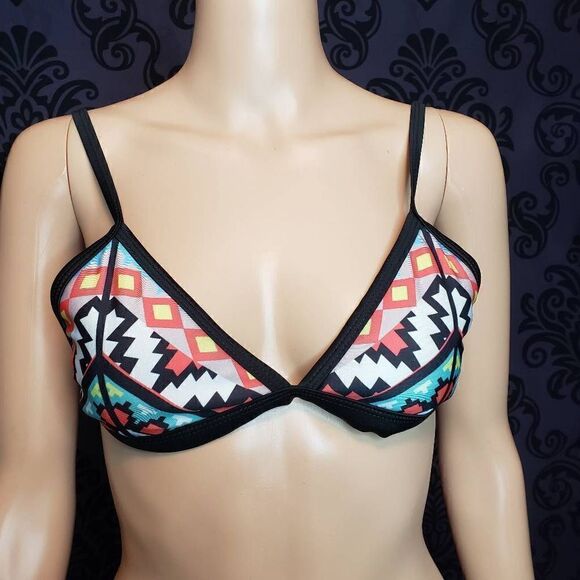 No Brand Aztec Design Bikini Top - Picture 1 of 6